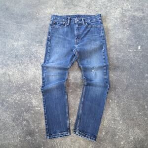 Levi's 510 Slim Jeans Mens 32x30 Blue Pants Faded Straight Stretch Dark Denim